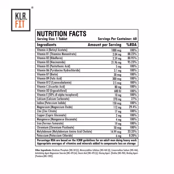KLR.FIT Vitamins & Minerals - product image