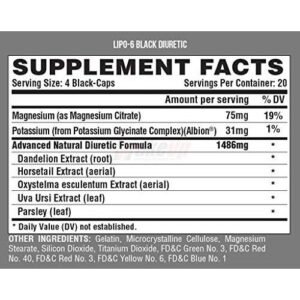 Nutrex Research Lipo 6 Black Diuretic Advanced Formula