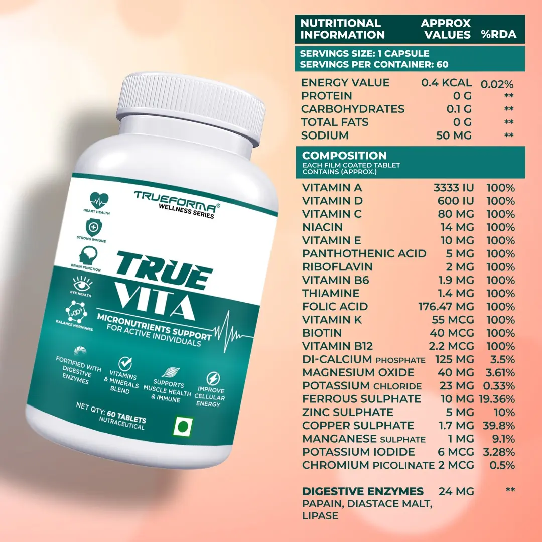 Trueforma True Vita (Multivitamin - Micronutrients Support) - Image 2