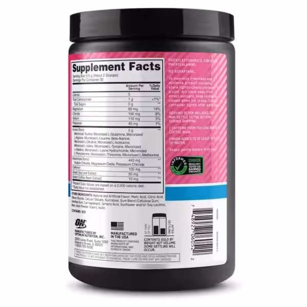 Optimum Nutrition Amino Energy + Electrolytes - product image