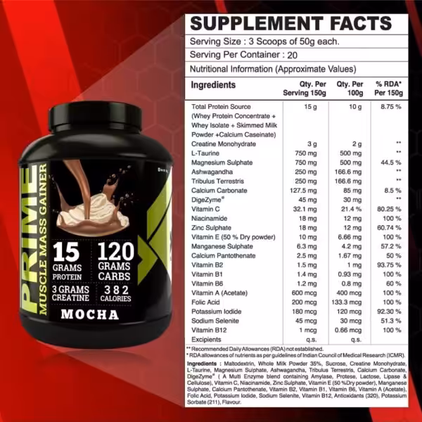 Bigflex Prime Mass Gainer - product image