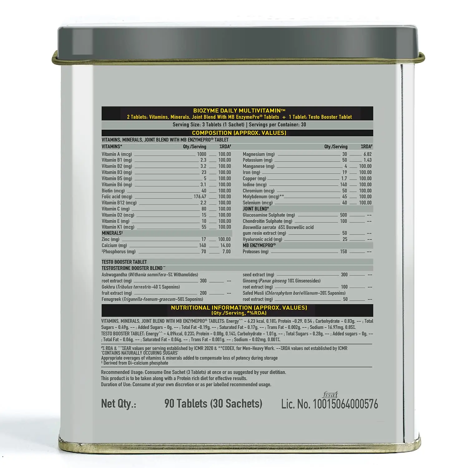 MuscleBlaze Biozyme Daily Multivitamin - Image 2