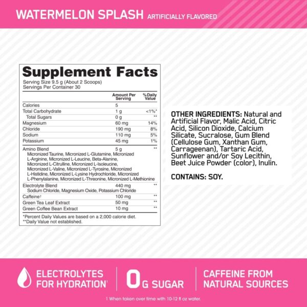 Optimum Nutrition Amino Energy + Electrolytes