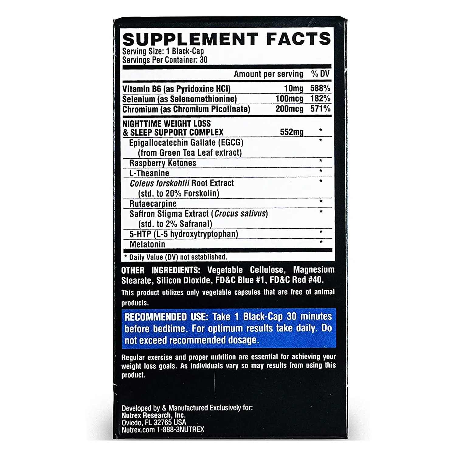 Nutrex Lipo 6 Nighttime Fat Burner - product image