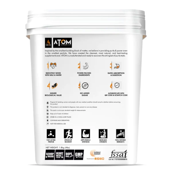 Asitis Nutrition ATOM Whey Protein 1.8 KG