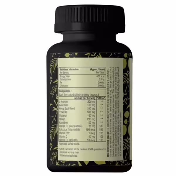 Bold Care Surge L Arginine & Gokshura Tablets – Energy Booster Supplements for Men - product image