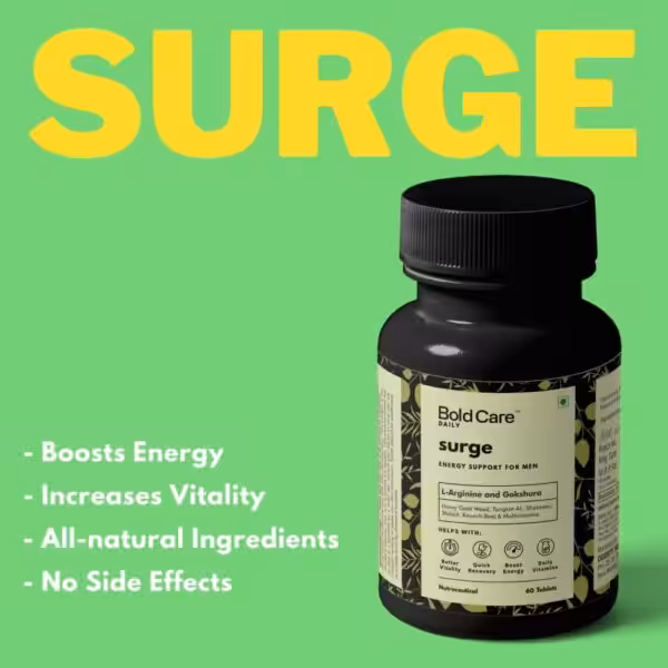 Bold Care Surge L Arginine & Gokshura Tablets – Energy Booster Supplements for Men - product image