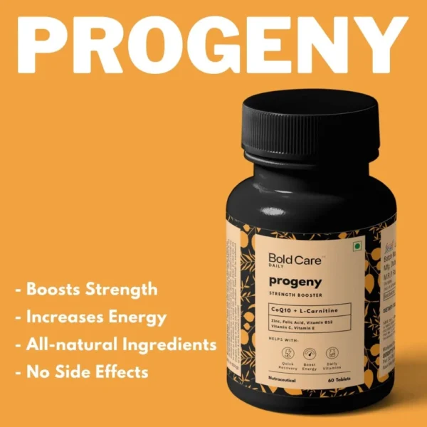 Bold Care Progeny Gokshura, Shatavari, Ashwagandha & More – Strength Booster Supplements for Men