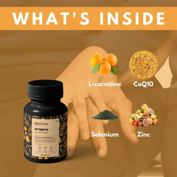 Bold Care Progeny Gokshura, Shatavari, Ashwagandha & More – Strength Booster Supplements for Men