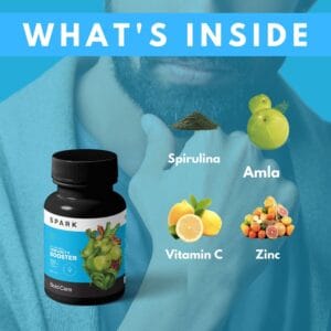 Bold Care Spark Spirulina, Amla, Vitamin C, B6, E & Zinc – All Natural Immunity Booster