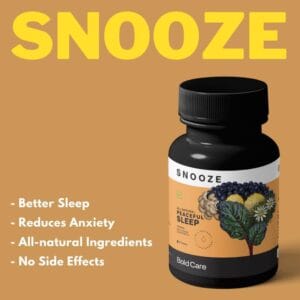 Bold Care Snooze Melatonin 10mg, Chamomile, & More – All Natural Sleeping Pills