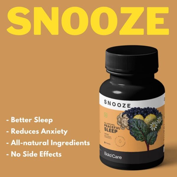 Bold Care Snooze Melatonin 10mg, Chamomile, & More – All Natural Sleeping Pills
