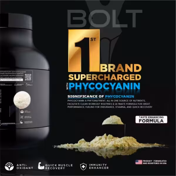 Bolt 100% Whey Isolate Super-Charged With Phycocyanin - product image