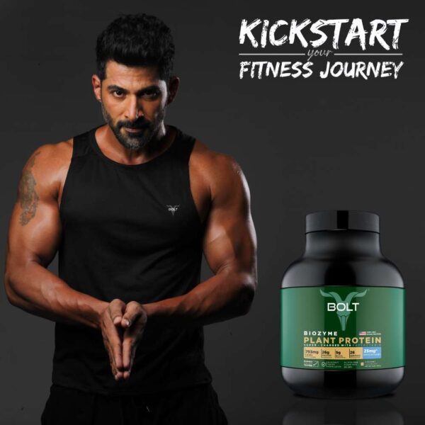 Bolt Biozyme Plant Protein Super-Charged With Phycocyanin