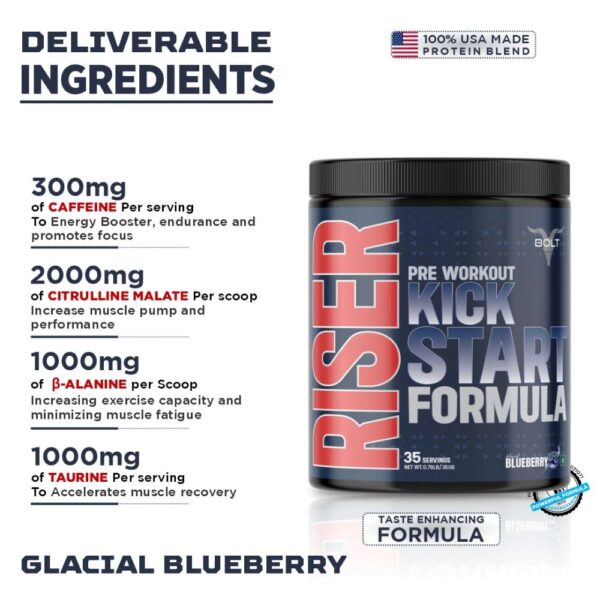 Bolt Riser A Kick Start Formula Pre-Workout