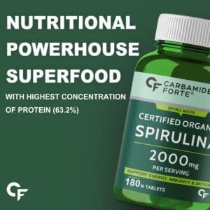 Carbamide Forte 100% Organic Spirulina Tablets 2000mg