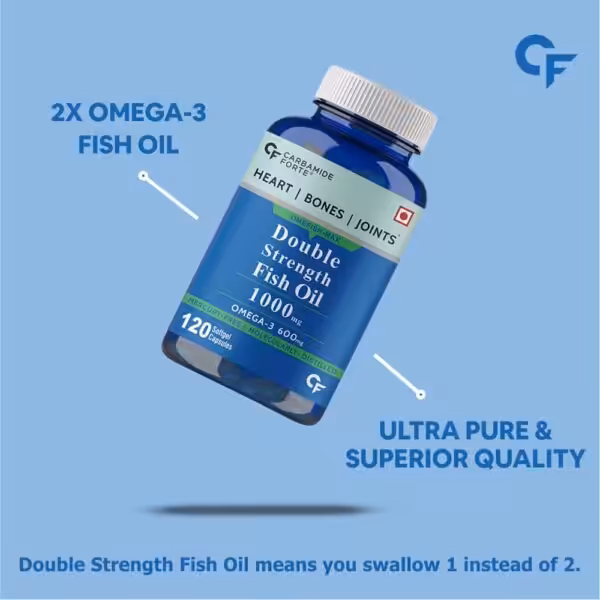 Carbamide Forte Double Strength Fish Oil 1000mg with Omega 3 600mg - product image