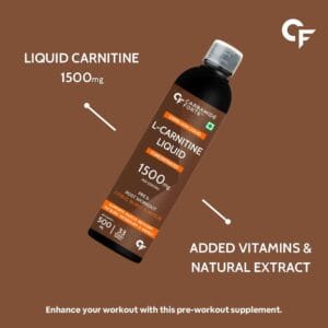 Carbamide Forte L Carnitine Liquid Supplement with 1500mg of Pure L-Carnitine