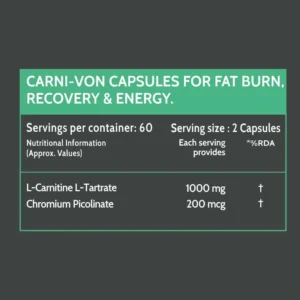 Carbamide Forte L Carnitine L Tartrate Supplement 1000mg