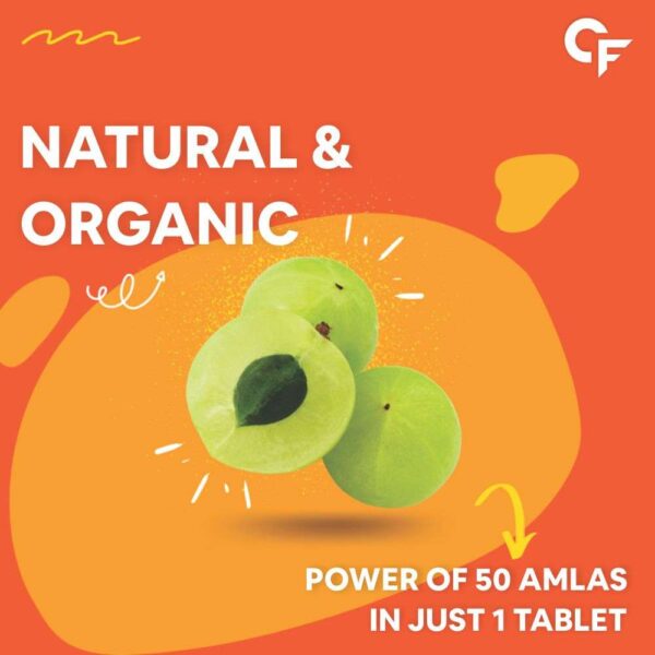 Carbamide Forte Natural Vitamin C 1000mg Amla Extract With Zinc For Immunity & Skincare