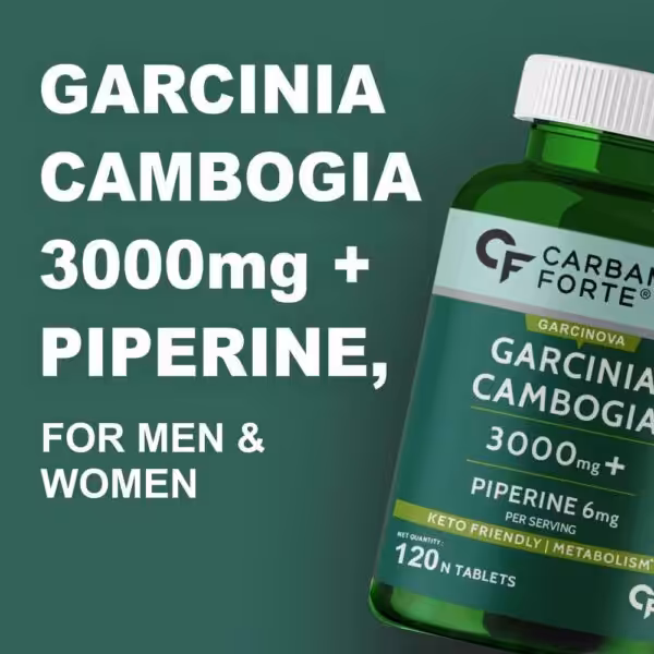 Carbamide Forte Garcinia Cambogia 3000mg for Weight Loss Supplement, 60% HCA & Chromium - product image