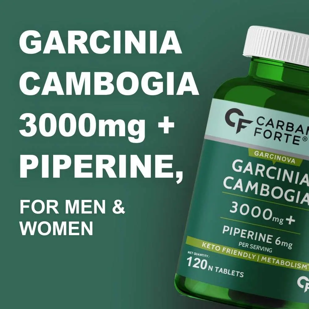 Carbamide Forte Garcinia Cambogia 3000mg for Weight Loss Supplement, 60% HCA & Chromium - Image 4