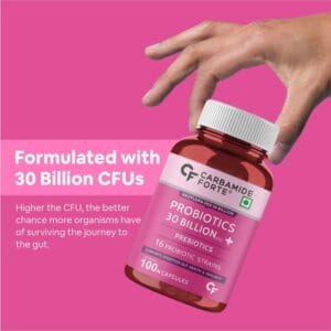 Carbamide Forte Probiotics Supplement 30 Billion for Women & Men