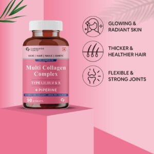 Carbamide Forte Hydrolyzed Multi Collagen Peptide – All 5 Types of Collagen Including TYPE I, II, III, V & X