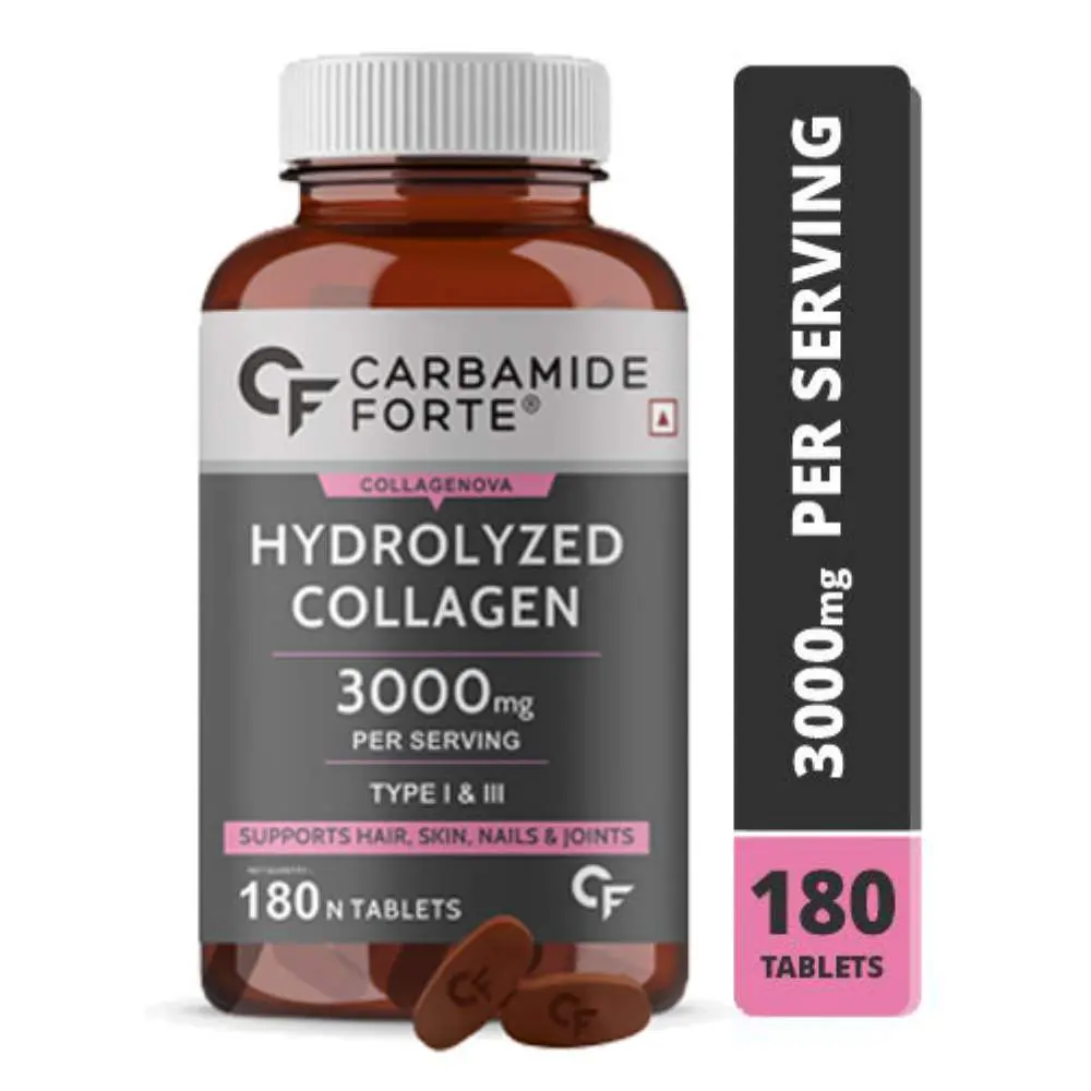 Carbamide Forte Hydrolyzed Collagen Peptides – 3000mg with Type 1 & 3 Collagen - Image 3