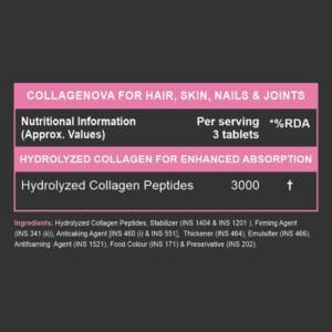 Carbamide Forte Hydrolyzed Collagen Peptides – 3000mg with Type 1 & 3 Collagen