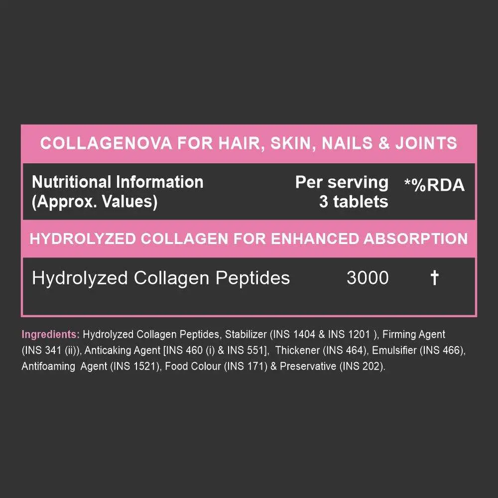 Carbamide Forte Hydrolyzed Collagen Peptides – 3000mg with Type 1 & 3 Collagen - Image 2