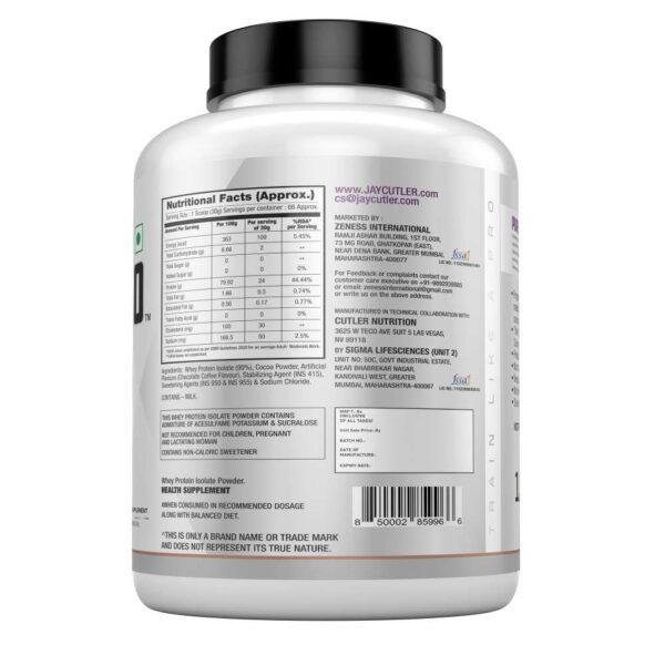 Cutler Nutrition Total Iso Whey Isolate Protein Powder