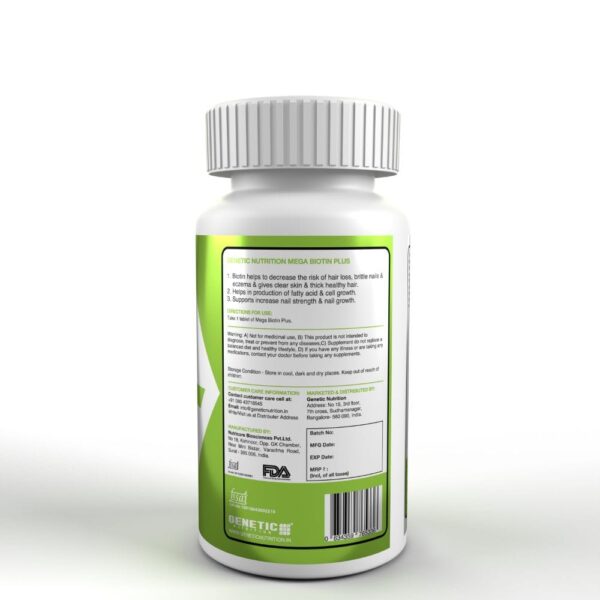 Genetic Nutrition Mega Biotin Plus