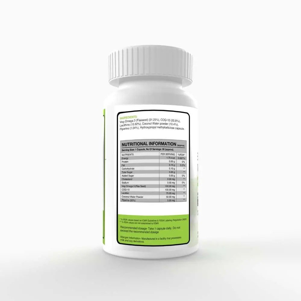 Genetic Nutrition Mega Coenzyme Q10 - Image 2