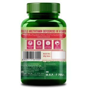 Himalayan Organics Whole Food Multivitamin for Women – With Natural Vitamins, Minerals, Extracts