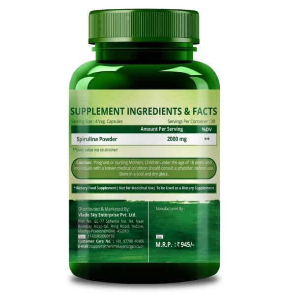 Himalayan Organics Spirulina 2000mg