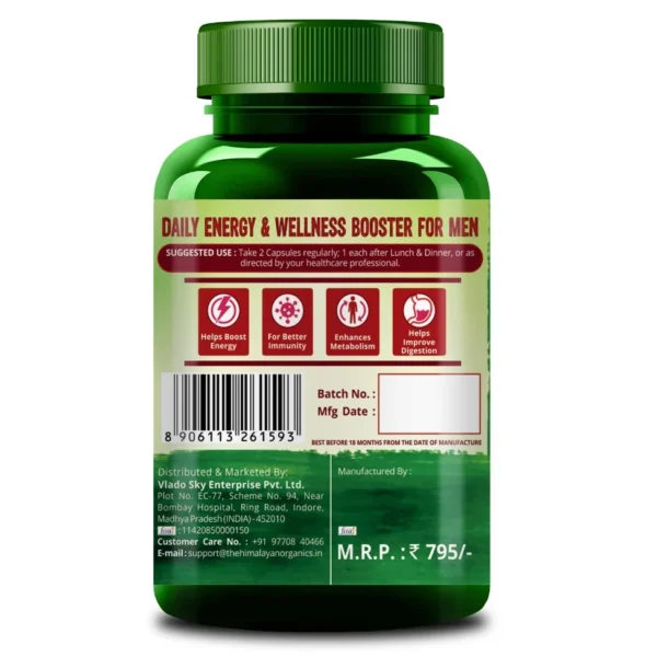 Himalayan Organics Whole Food Multivitamin for Men – With Natural Vitamins, Minerals, Extracts