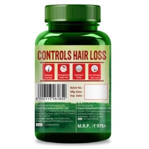 Himalayan Organics Plant Based Hair Vitamin (With DHT Blocker & Omega 3)