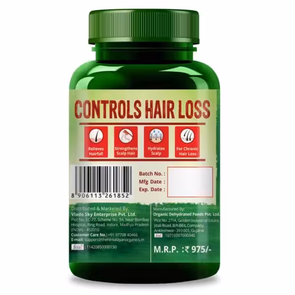 Himalayan Organics Plant Based Hair Vitamin (With DHT Blocker & Omega 3) - product image