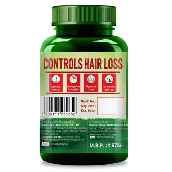 Himalayan Organics Plant Based Hair Vitamin (With DHT Blocker & Omega 3)