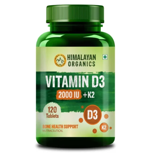 Himalayan Organics Vitamin D3 2000 IU Supplement + Vitamin K2 as Mk7
