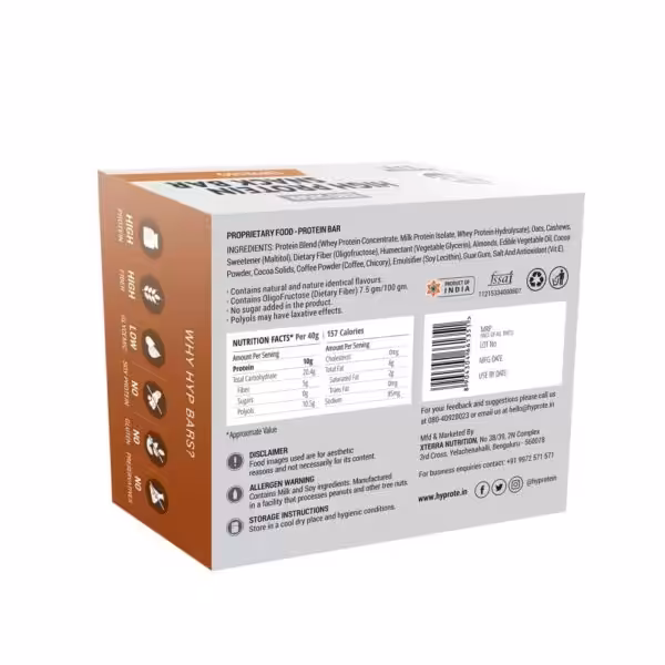HYP (Wellversed) Espresso Protein Bars - product image