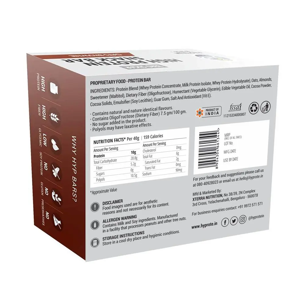 HYP (Wellversed) Oats Brownie Protein Bars - product image