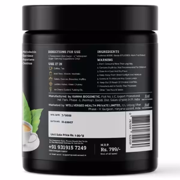 Ketofy (Wellversed) – Zero Sugar | Stevia and Monk Fruit Sweetener - product image