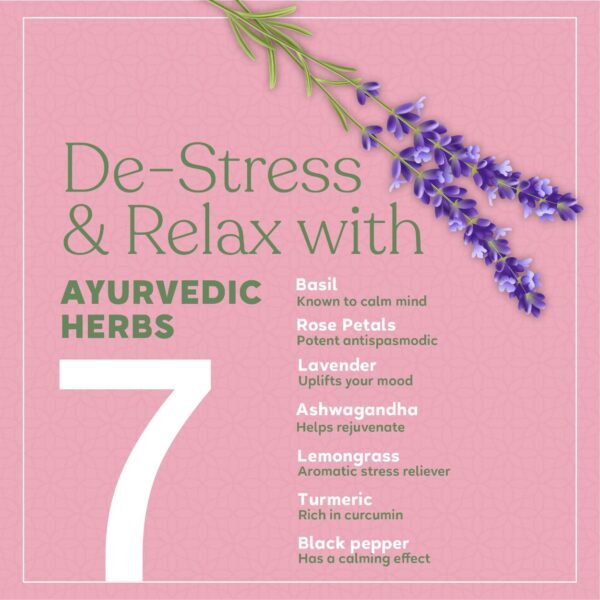 Kapiva Anandam Green Tea | Helps De-stress & Relax | Enriched with Lavender, Ashwagandha and Others