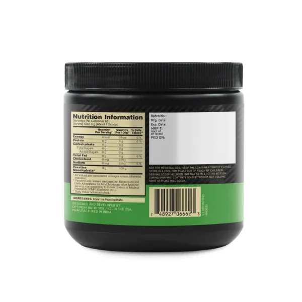Optimum Nutrition Micronized Creatine Monohydrate Powder