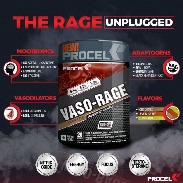 Procel VASO-RAGE Advanced Pre-Workout Energy