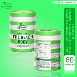 Power Gummies The Beach Body with Green Coffee, L-Carnitine & Vitamin C – Weight Management Gummies