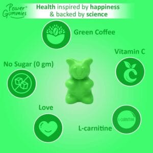 Power Gummies The Beach Body with Green Coffee, L-Carnitine & Vitamin C – Weight Management Gummies