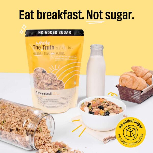 The Whole Truth Breakfast 5 Grain Muesli -No Added Sugar